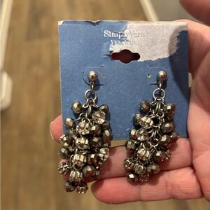 Simply Vera Vera Wang Metallic Beaded Earrings